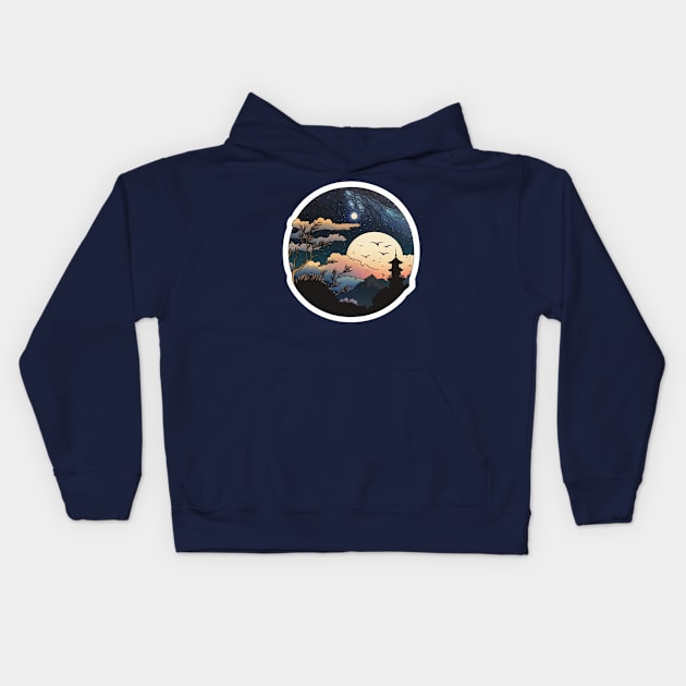 Night Skies Kids Hoodie by SLMGames